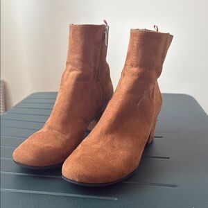 Brown Suede Ankle Boots
